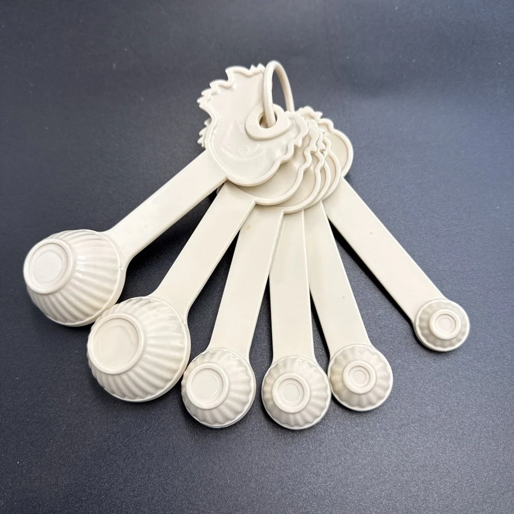 Paula Deen Chicken Rooster Measuring Spoons Set‎ Of 6 (extra 1T) Plastic